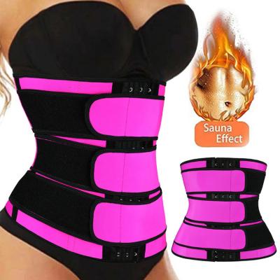 China Fat Burning Sport Wholesale Breathable Slimming Women Plus Size 3 Strap Corset Latex Steel Boned Waist Trainer for sale