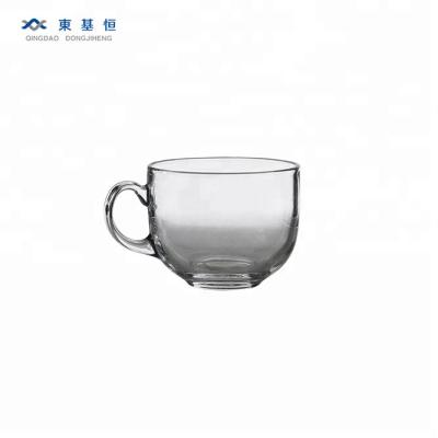 China Sustainable Clear Bespoke Fancy Glass Mug For Milk Tea Coffee for sale