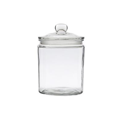 China Household products like style good quality glass jar for household storage with decal silk screening printing for sale