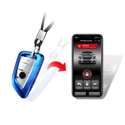 China Multifunctional GPS/GSM Phone Car Smart Key With Anti Theft Switch One Button Smart Start Push Start Passive Keyless Entry Car Alarm for sale