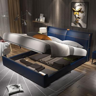 China New Design European Bed Metal Beds Home Furniture Guarantee Quality Master Bedroom for sale