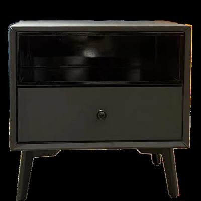 China Modern Vintage Bedside Table Luxury Hotel Bedside Table Bedside Table High Quality Black for sale