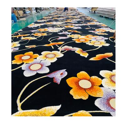 China Wall Stain Luxury Hotel Axminster 80%Wool And Heavy Duty Floral Pattern 20%Nylon To Wall Carpet for sale