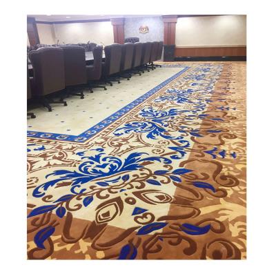 China Stain Resistant Commercial Banquet Hall Hospitality Room Luxury Hotel Axminster Carpet for sale