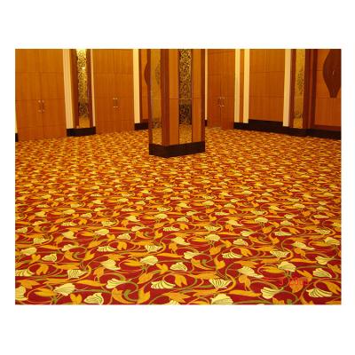 China Stain Resistant Wall To Wall Wool Rugs Customized Modern Polyester Axminster Hotel Guest Room Carpet for sale