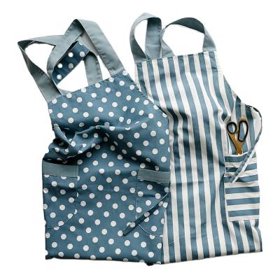 China Japanese Quick Dry Vest Apron Stripe Kitchen Apron Florist Cotton Polyester Cleaning Apron for sale