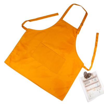 China Custom Aprons Private Cleaning Apron Custom Design Embroidery Logo Pockets Polyeser Cotton Large Apron for sale