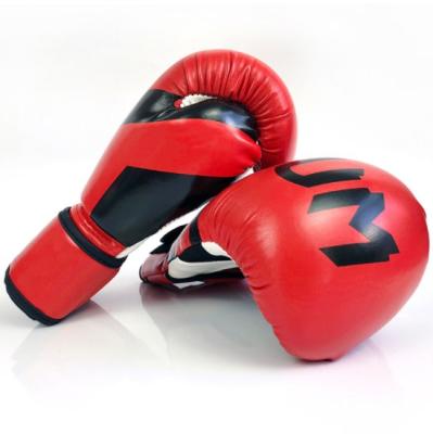 China Cheap Custom Thicked Adults Logo Sports Products Boxing Gloves PU Leather Boxing Glove Custom For Adult for sale