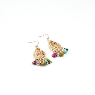 China FASHIONABLE manufacturers sell fashionable and stylish shell design colorful jewelry dangle earrings for sale