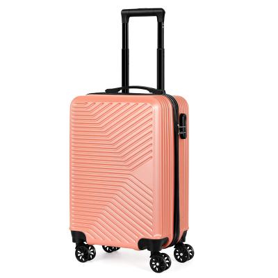 China Travel Long Distance Luggage Set Chinese Spinner Suitcases Factory Polyester Medium Moving Bags Trolley Set Suitcase Luggage Sets for sale