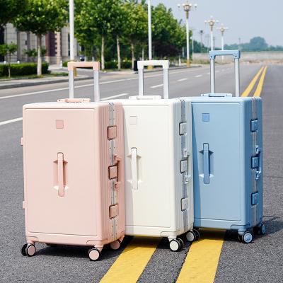 China With NEW Hook Spinner Handle Parts PC Maker Suitcase Vintage Large Capacity Telescopic Luggage for sale