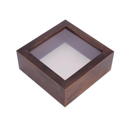 China Home / Hotel Wood Picture Frame Manufacturing Box Shade Wooden Chinese Deep Color Solid With Cheapest Price for sale