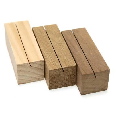 China USA Factory Supply Ireland Base Table Top Card Holder Teak Wood For Meeting Room for sale