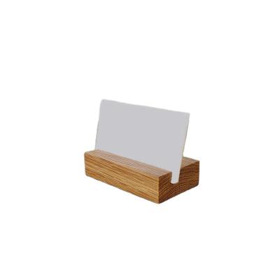 China USA Supplier Different Size Chinese Indonesia Mini Wood ID Card Holder for Study Room Office for sale