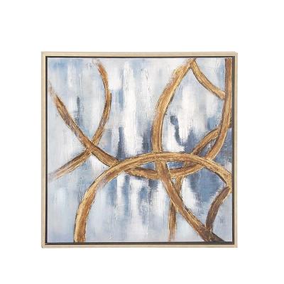 China Original Abstract Surrounds Canvas Abstract Painting Framed Holiday Inn Wall Art for sale