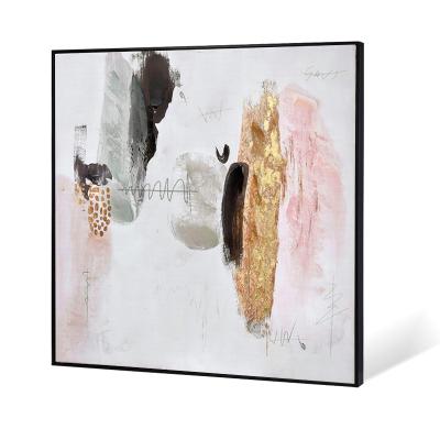 China Wholesale Handmade Gold Abstract Painting Wall Art Canvas For Laundry Room for sale