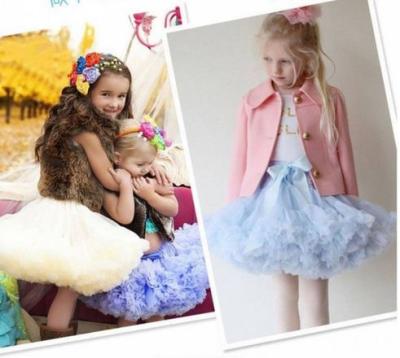 China Anti-wrinkle Pettiskirt Babies Tutu Skirt Fluffy Soft Tulle Princess Ballet Birthday Party for sale