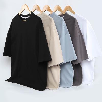 China Anti-pilling Men's Tall And Half Sleeve Tall Crew Neck T-Shirt With Side Slits for sale