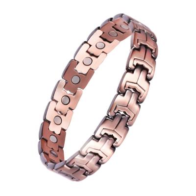 China Casual / Sporting Health Jewelry Magnet Germanium Benefits Magnetic Copper Pain Relief Bracelet for sale