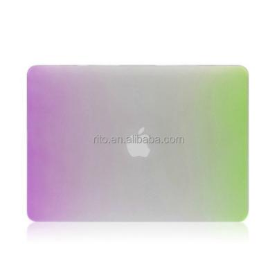 China Waterproof Rainbow Frosted Laptop Case for Macbook Pro a1260 for sale