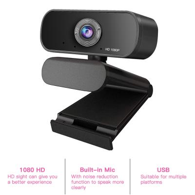 China 1080 auto focus webcam hd webcam adjustable non-slip bottom webcam with microphone for PC laptop for sale