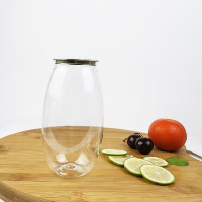 China 0,5 Liter-Plastikwasser-Flaschen-Olive Shape With Easy Pull-Abdeckungs-Badesalz zu verkaufen