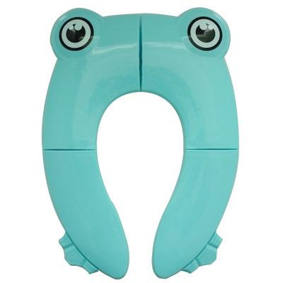 China Durable Frog Shape Baby Toilet Seat Folding Potty Seat Potty Toliet Forming Foldable Kids Toilet Seat for sale