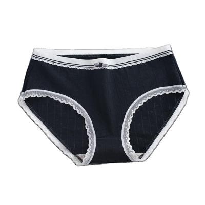 China Antibacterial Hot Sale Cheap Female Briefs Comfortable Softer Waist Women Cotton Panties Mid Waist Women's Underwear Breathable Underwear for sale