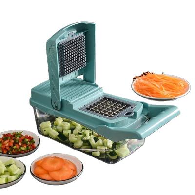 China 13 Viable in 1 Mandoline Slicer Veggie Manual Vegetable Chopper Food Chopper Onion Cutter Vegetable Slicer for sale