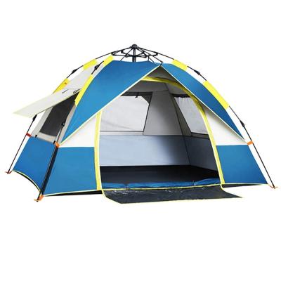 China 2021 200x195x130cm Breathable Customized Outdoor Family Tents One Door Three Window Picnic Camping Tent for sale