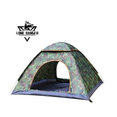 China Ultralight Camouflage/Field Outdoor Game Fiberglass Backpacking Large Family Waterproof Military Auto Pop Folding Up Beach Hiking Camping Tent for sale