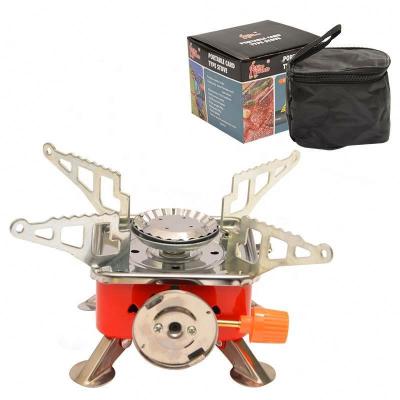 China Easy To Carry Windproofurnace Backpacking Hiking Portable Mini Outdoor Folding Camping Gas Stove Ultralight Burner Camping Stove for sale