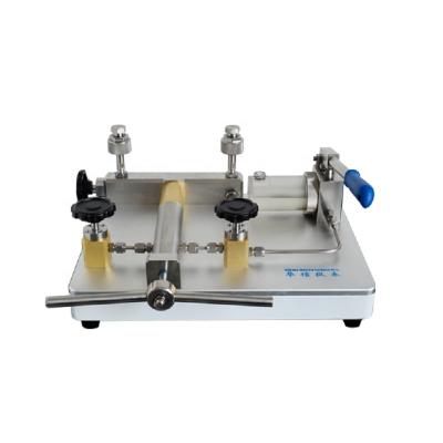 China HS728 Laboratories Hydraulic Pump Water Pressure Calibration Table 0-1000bar 0-1200bar 0-1400bar for sale