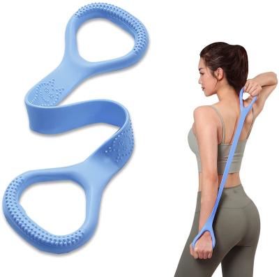 China High Elasticity Workout Chest Arm Fitness Resistance And Shoulder Stretch Bands Figure 8 Back Forming Elastic Ropes for sale