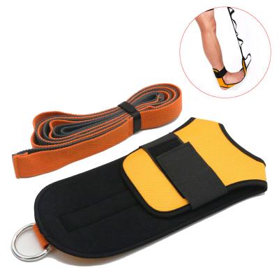 China Multifunctional Nylon Adjustable Plantar Relief Belt Fasciitis Stretcher Leg Foot Ankle Stretching Strap for sale