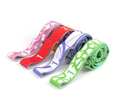 China Polyester Fabric Fitness Stretching Strap Premium Quality Multi-Loop Straps Elastic Yoga To Extend Resistant Band for sale