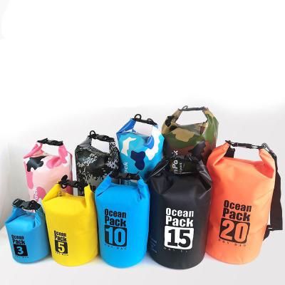 China Swimming Sports Waterproof Dry Bag 5L/10L/20L/30L Rolltop Bag Maintains Dry Gear For Kayaking, Rafting, Boating, Swimming, Camping, Hiking for sale