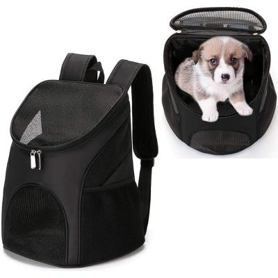 China Breathable Dog Carrier Backpack for Small Pets/Cats/Puppies Pet Carrier Bag with Mesh Ventilation Safety Features and Cushion for sale