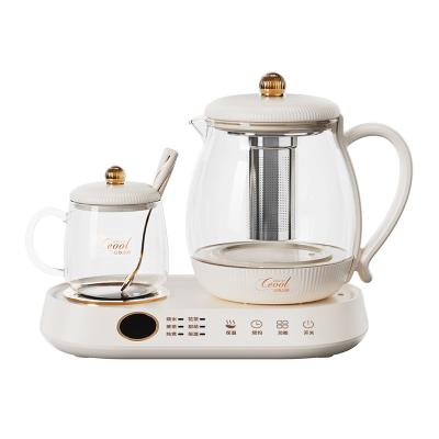 China 360 Degree Double Spout Electric Water Kettle Low Rotation Kettle Spout Protection Easy Pouring Overheating Electric Kettle for sale