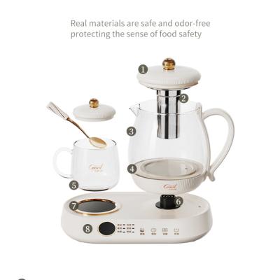 China 360 Degree Rotation New Dual Base 2023 Water Kettle Water Heater Wholesale 1L Electric Kettle With 2 Heads for sale