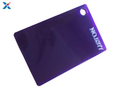 China Translucent Purple Plexiglass Colour Plastic Sheet 1.2g/cm3 Density for sale