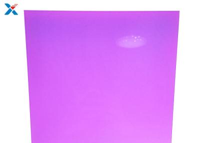 China Translucent Purple Plexiglass Colour Plastic Sheet 1.2g/cm3 Density for sale