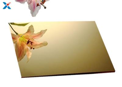 China 3mm de Gouden Acrylraad van het Blad Plastic Perspex voor Decoratie Te koop