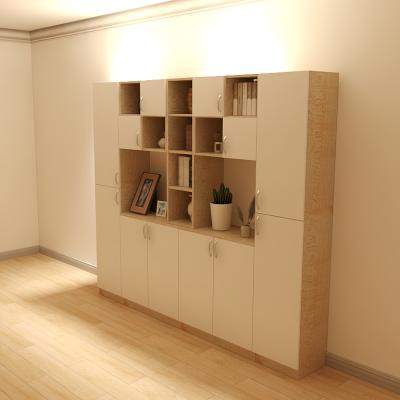 China Expandable office book cabinet and home wooden bookcase in book shelves cabinet design for sale