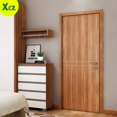 China Latest Modern Melamine Door Skin Wood Finish MDF Modern Design For Apartment House for sale