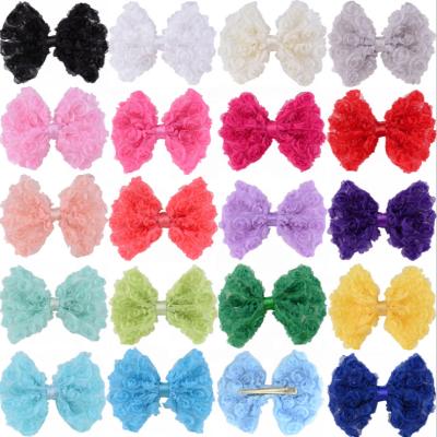 China Fashion UNIQ High Quality Lady Pretty Kids Accessories Baby Barrettes Hair Accessories Kids Girl Accessories Lace Up Hair Clips Bow Hair Clips for sale