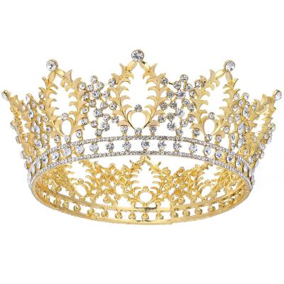 China UNIQ Baroque Hair Decoration Crowns For Women, Queen's Princess Crown Tiaras With Crystal, Girls Hair Accessories Adult Bridal Gifts for sale