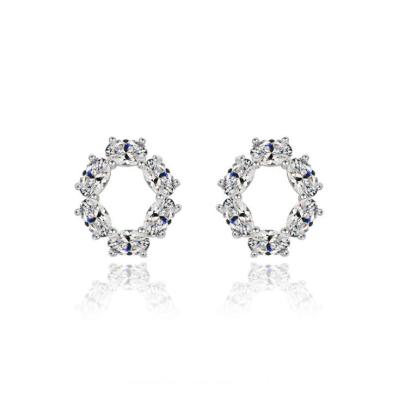 China CLASSIC Minimalist Faux Stone Crystal Small Stud Earrings Jewelry by UNIQ for sale