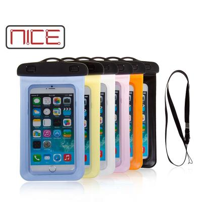 China PVC Water Proof Mobile Phone Case Lightweight Waterproof Pocket Bag Cell Phone Waterproof Phone Case for sale