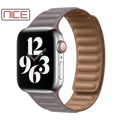 China Daily Wear Leather Trim 38MM 40MM 42MM 44MM For Apple Watch Seri 6 Band Charm Bracelet Band Straps for sale